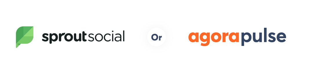 Logos de sproutsocial et d'agorapulse